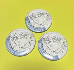 名探偵コナン 工藤新一 原画 缶バッジ 3点 アニコナ展 - メルカリ