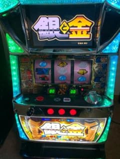 スロット 実機 5号機 銀と金 コイン不要機付き - メルカリ