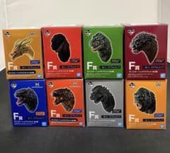 未開封品]ゴジラVSコング 一番くじF賞モンスターヘッドマグネット 全8