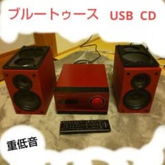 Pioneer ミニコンポ 赤 リモコン付き CM32 - メルカリ