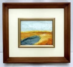 美品 真作保証 中野好美『初秋』風景画 1983年 油絵 油彩画 直筆サイン