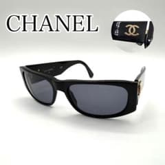 CHANEL ブラック スクエア サングラス ココマーク イタリア製 07796