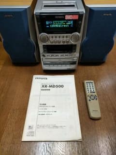 aiwa ミニコンポ XR-MD500 説明書 リモコン付き ジャンク品 - メルカリ