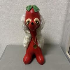 ぬいぐるみ 昭和 レトロ プードル（犬） 人形 赤 - メルカリ