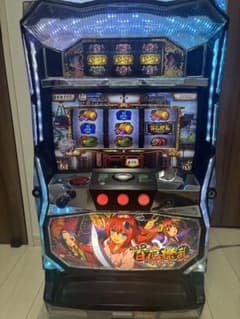 5号機 百花繚乱サムライガールズ スロット リールストッパー付き