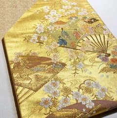 中古美品】 高級 正絹 本金宝寿 六通 袋帯 御所車 - メルカリ