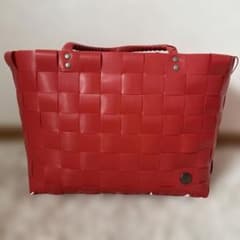 Handed By かごバッグ 35x 25x 27 赤 希少カラー - メルカリ