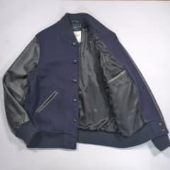 GB SPORT for SHIPS 別注スタジャン M袖レザー USA製 黒紺 - メルカリ