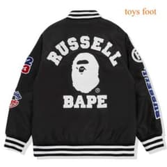 BAPE RUSSELL COLLEGE VARSITY JACKET - メルカリ
