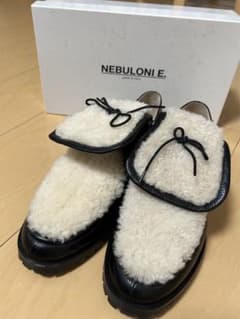 美品】ネブローニ NEBULONIE ムートン ローファー 本革 36.5 - メルカリ
