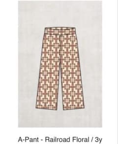 misha and puff A-Pant Railroad Floral 3y - メルカリ