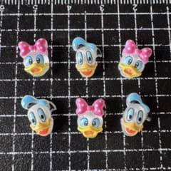 ドナルドダック デイジーダック ネイルパーツ 6個セット - メルカリ