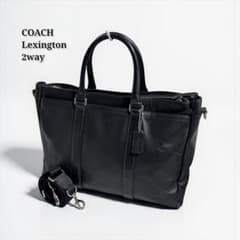 美品】COACH レキシントン トートバッグ サフィアーノレザー 黒 A4可