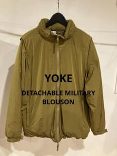 YOKE DETACHABLE MILYTARY BLOUSON YELLOW - メルカリ