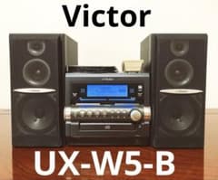 Victor マイクロコンポーネントMDシステム(UX-W5-B) リモコン付き