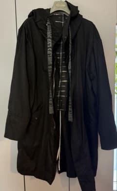 ケムリ KmRii コットン コート ユニセックス ブラック - メルカリ