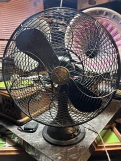 レトロ扇風機、芝浦扇風機、鉄製扇風機、芝浦製作所、特大扇風機、直径