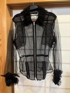 マルジェラ ブラックチュールジャケット Mサイズ フリル付き - メルカリ