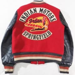 インディアンモーターサイクル スタジャン 袖レザー 東洋