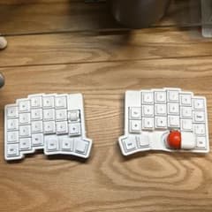 roBa-LP 無線接続 左右分割 トラックボール キーボード 完成品 - メルカリ