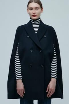 precious掲載 定価9.2万 ベイジ CLOVIS ケープ コート - メルカリ