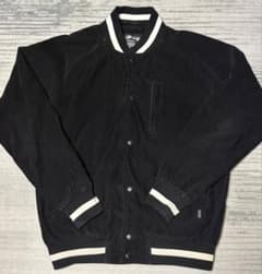 レア珍品】Stussy コーデュロイ スタジャン Lサイズ ブラック - メルカリ