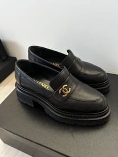 CHANEL シャネル ココマーク ローファー G45074 厚底靴 35.5 - メルカリ