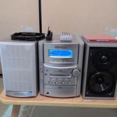 KENWOOD CD・MD・カセットデッキ.動作良好.AM.FMアンテナ - メルカリ