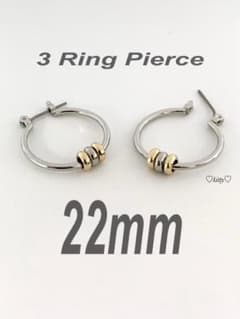 ミックスピアス5 22mm】コムドット やまと フープピアス a18 - メルカリ