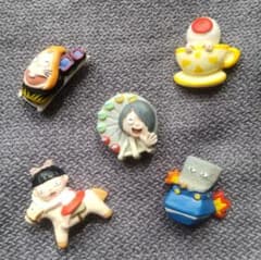 ゲゲゲの鬼太郎 富士急ハイランドオリジナルピン（画鋲） 5個セット