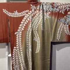 RIKAN様 辻が花 訪問着 トールサイズ 落款 茶系 - メルカリ