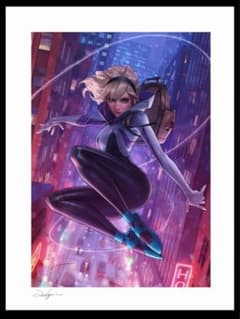 スパイダーグウェン アンマスク リー・ジーヒョン アートプリント 未