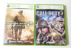 XBOX360 コールオブデューティ3 モダン・ウォーフェア2【2点セット