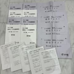 浜学園 小4算数 最高レベル特訓問題集・解答 ・補助教材 フルセット