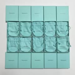 美品 ティファニー 巾着袋 空箱 10個セット 保存袋 アクセサリー入れ