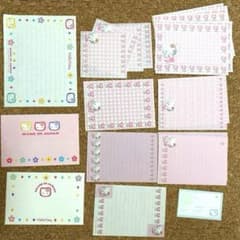 平成 サンリオ キティちゃん レターセット メモ帳 バラ売り おすそわけ