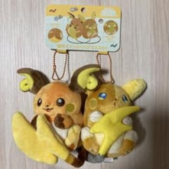 磁石でくっつくペアマスコット にたものどうし ライチュウ＆アローラ