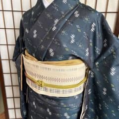 琉球絣 青緑 しつけ付き - メルカリ