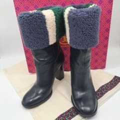 専用】トリーバーチ あったかボア ロングブーツ 10cmヒール 24cm