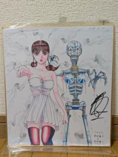 イベント限定】巻来功士 メタルKサイン入りカラーイラスト色紙 ⑦