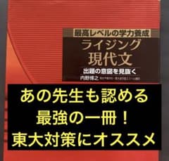 東大現代文にオススメ】ライジング現代文 最高レベルの学力養成 内野