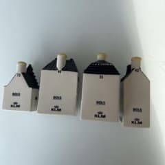 KLMオランダ航空 デルフトブルーハウス3個 NO.48,55,42,73 - メルカリ