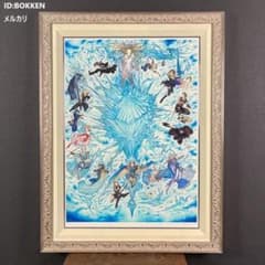 美品 天野喜孝「HEROES」ジクレ版画 直筆サイン入 大作 作品保証書有