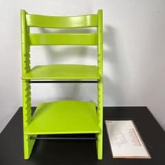 廃盤色ストッケ トリップトラップ シリアル4〜 ライムグリーン 取説