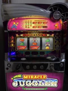 ジャグラー実機 スーパーミラクルジャグラー コイン不要機付 - メルカリ