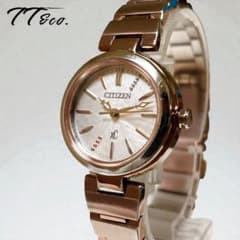 シチズン Xc クロスシー エコドライブ 夜光 ローズゴールド 動作確認