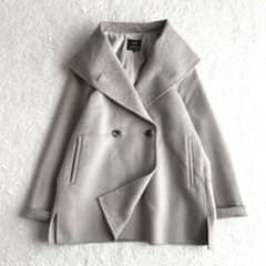 23区 アンゴラ混ソフトウールリバーコート 38 フーデッドコート 軽量