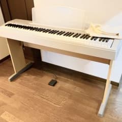 ヤマハ P-60S 電子ピアノ 専用木製スタンド付 フットペダル カバー