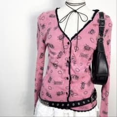 y2k❤️ 00s HYSTERIC GLAMOUR bee ロゴ カーディガン - メルカリ