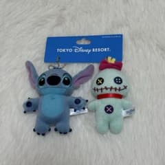 ディズニー ぬいぐるみバッジ スティッチ&スクランプ - メルカリ